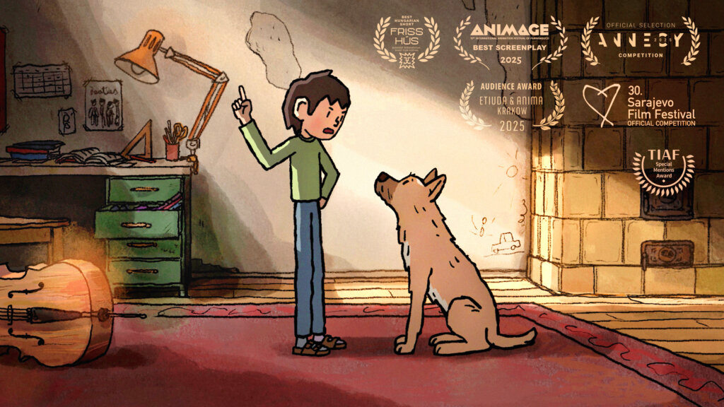 Már 28 díjnál jár Vácz Péter animációja, a Kutyafül
